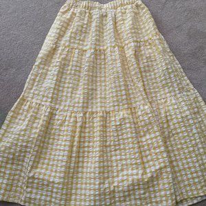 Old Navy Checkered Cotton skirt, Size-M